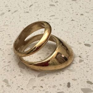 PAMELA LOVE brass plated ring size 6